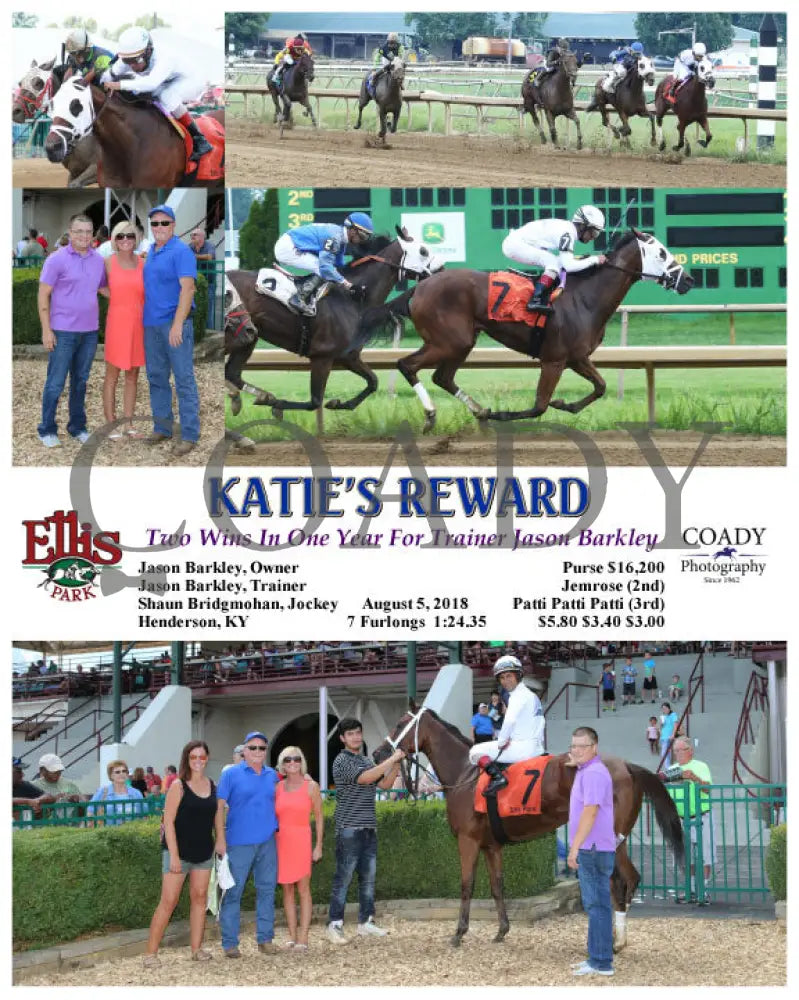 Katie’s Reward - 080518 Race 02 Elp ---2 Ellis Park
