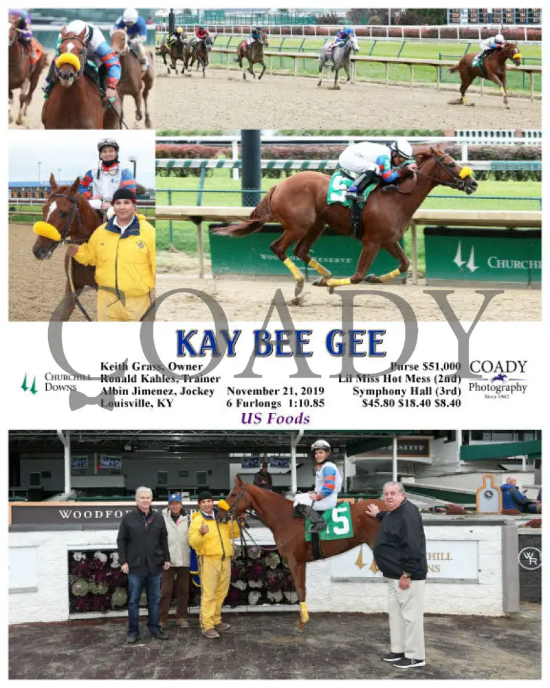Kay Bee Gee - 11-21-19 R06 Cd Churchill Downs