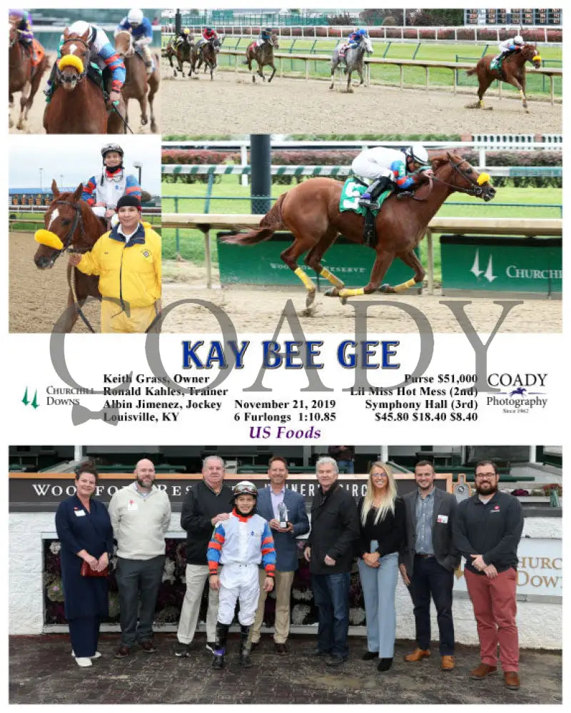 Kay Bee Gee - 11-21-19 R06 Cd Group Churchill Downs
