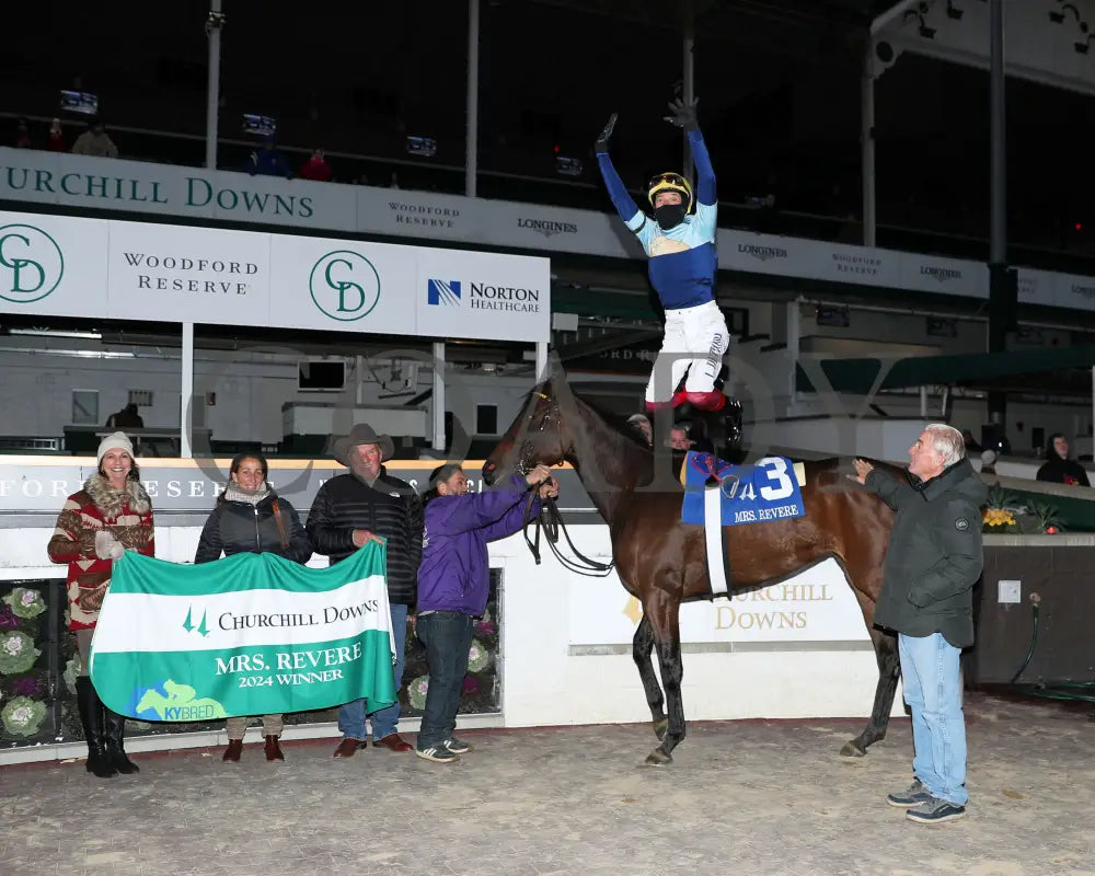 Kehoe Beach - The Mrs. Revere G2 11-29-24 R10 Cd Winners Circle 01 Churchill Downs