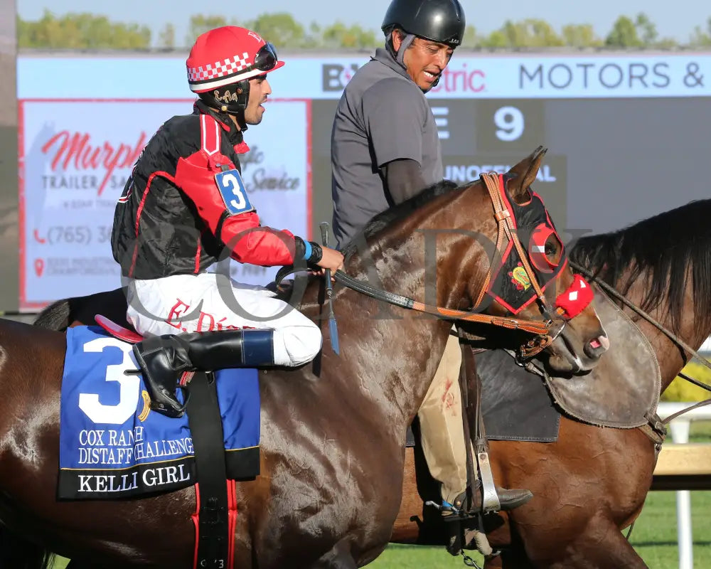 KELLI GIRL - Cox Ranch Distaff Challenge Final - 09-16-25 - R09 - Horseshoe Indiana - Post Parade 02 - Sammantha Pagels
