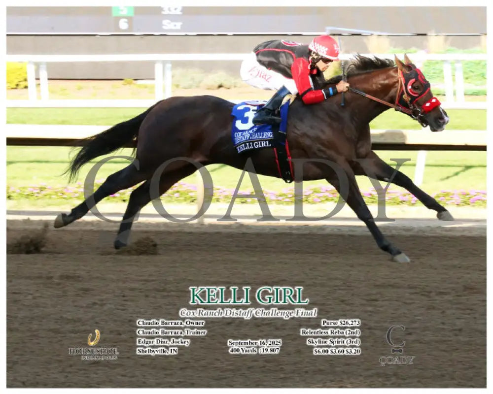 KELLI GIRL - Cox Ranch Distaff Challenge Final - 09-16-25 - R09 - IND - Action Indiana Grand