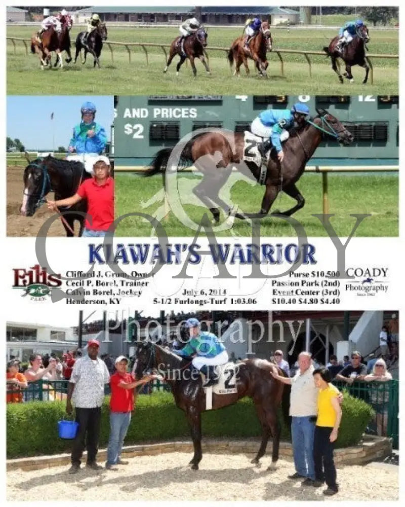 Kiawah’s Warrior - 070614 Race 05 Elp Ellis Park