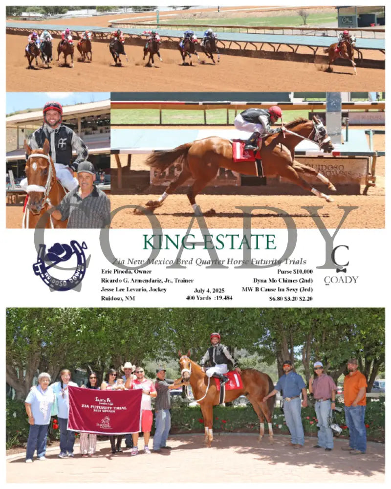 KING ESTATE - Zia New Mexico Bred Quarter Horse Futurity Trials - 07-04-25 - R03 - RUI Ruidoso Downs