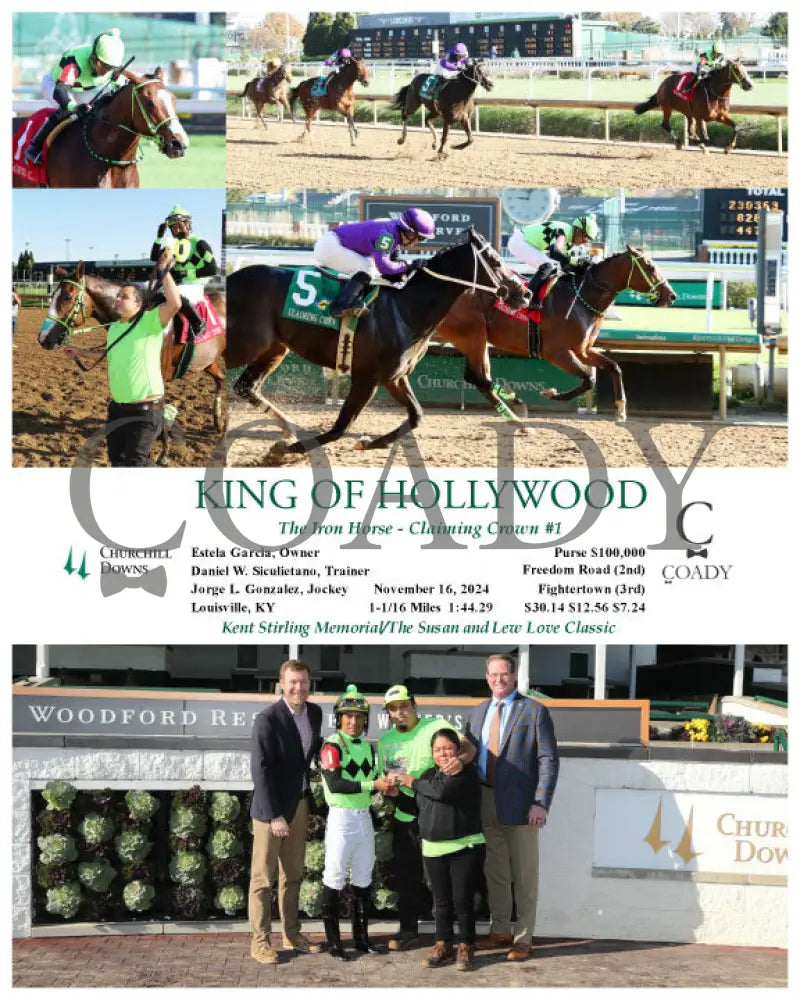 King Of Hollywood - 111624 Race 04 Cd Group Churchill Downs