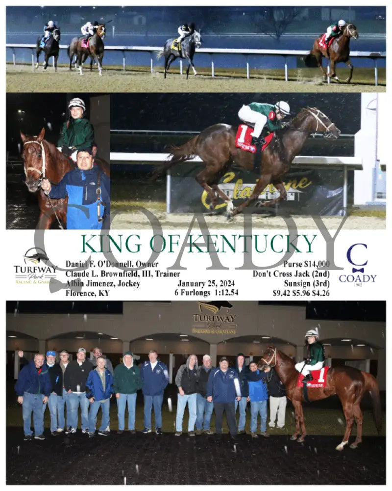 King Of Kentucky - 01-25-24 R01 Tp Turfway Park