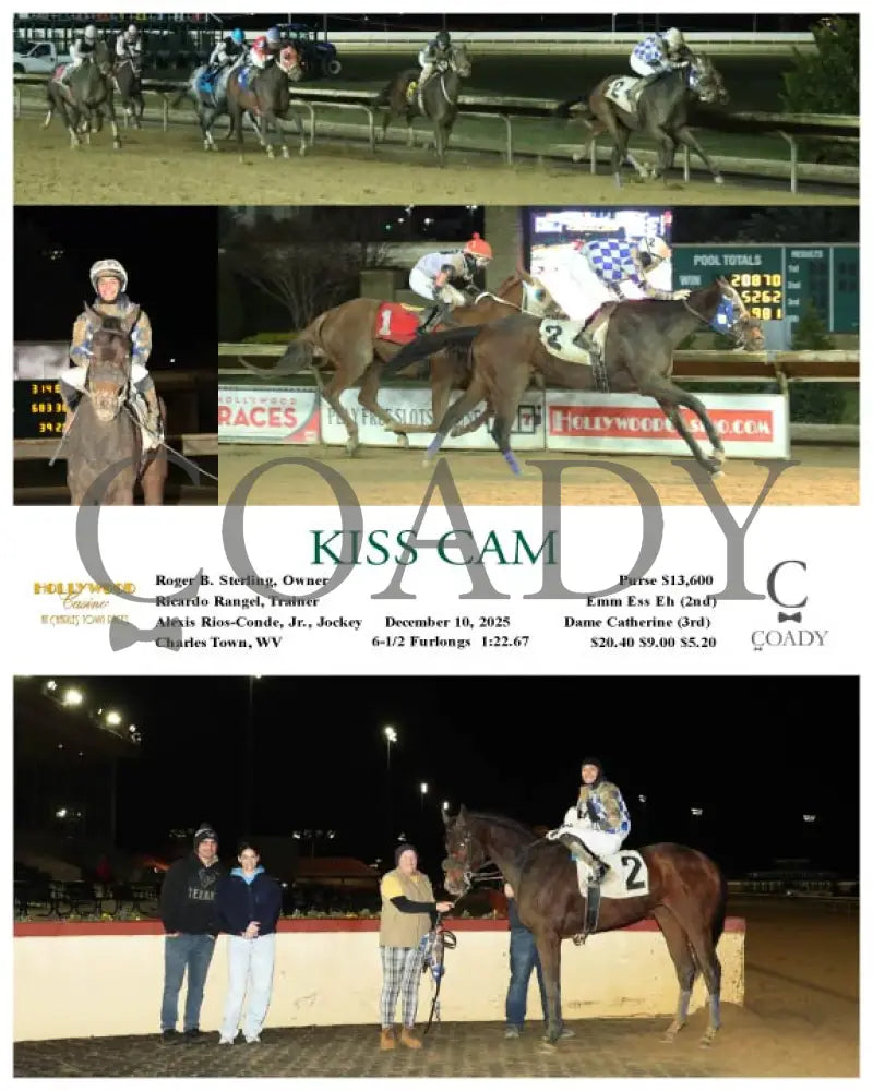 KISS CAM - 12-10-25 - R05 - CT Hollywood Casino at Charles Town Races