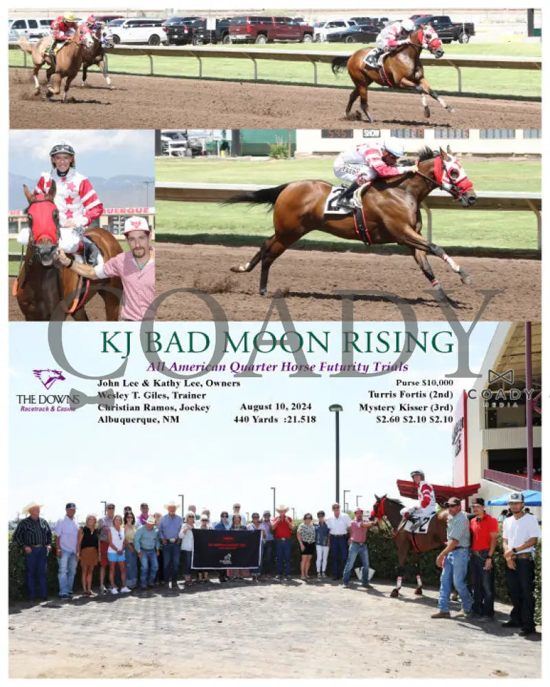 Kj Bad Moon Rising - All American Quarter Horse Futurity Trials 08-10-24 R07 Alb Downs At