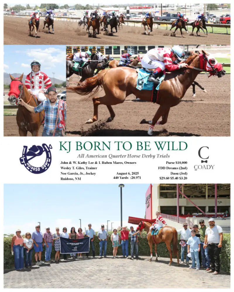 KJ BORN TO BE WILD - All American Quarter Horse Derby Trials - 08-06-25 - R07 - RUI Ruidoso Downs