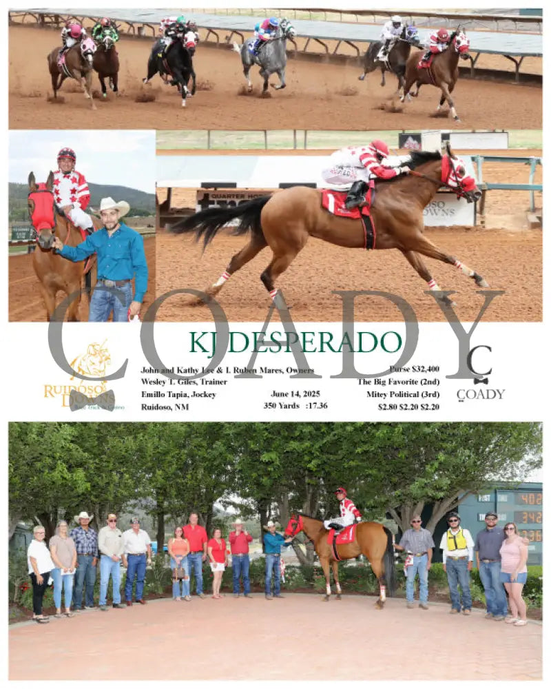 KJ DESPERADO - 06-14-25 - R07 - RUI Ruidoso Downs