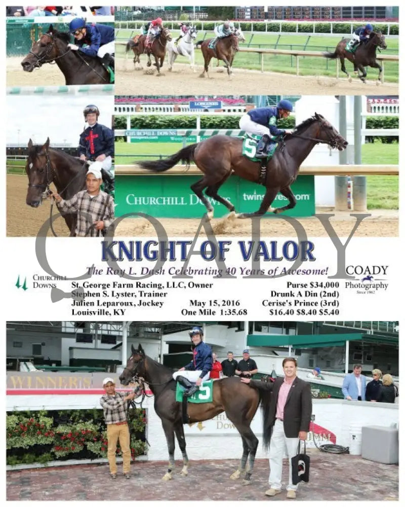 Knight Of Valor - 051516 Race 05 Cd Churchill Downs