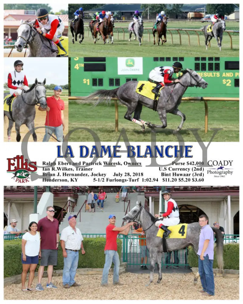 La Dame Blanche - 072818 Race 09 Elp Ellis Park
