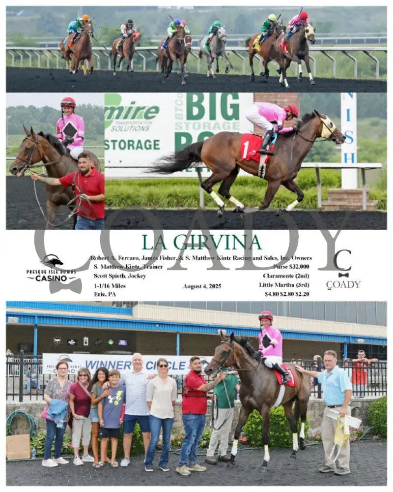 LA GIRVINA - 08-04-25 - R06 - PID Presque Isle Downs
