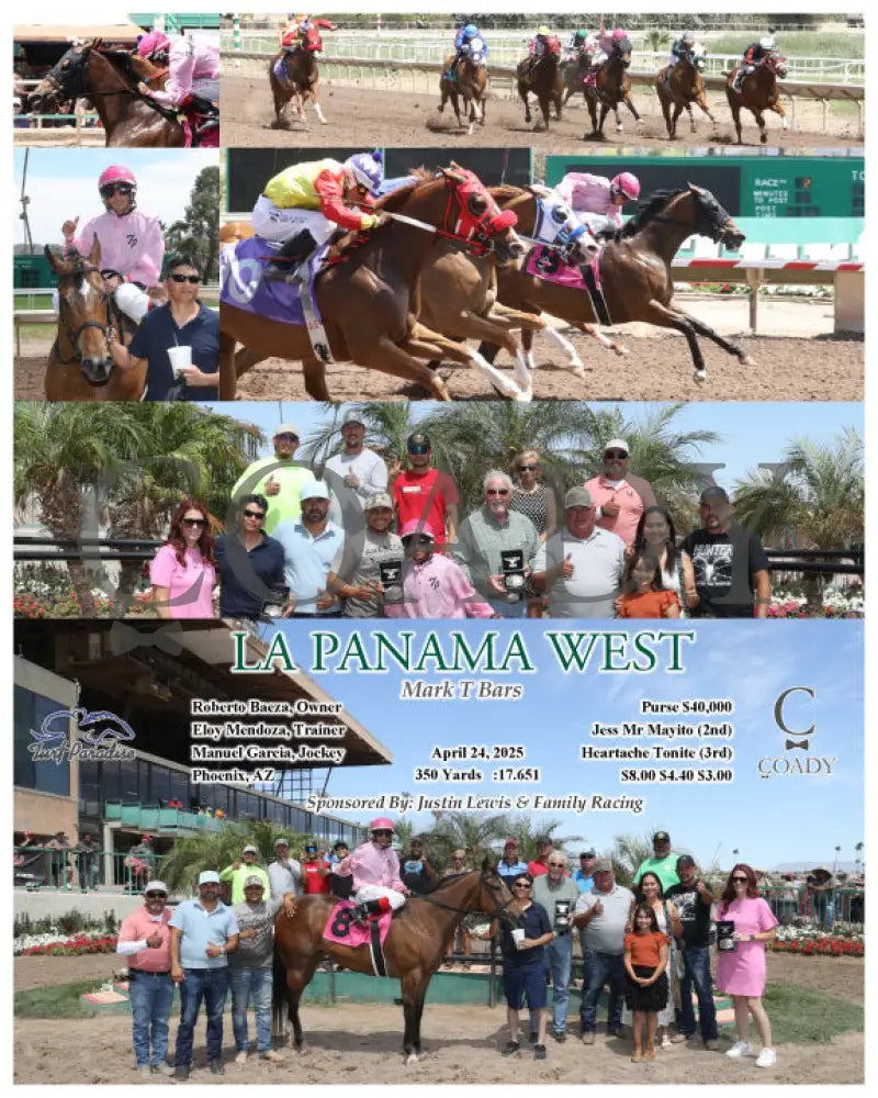 LA PANAMA WEST - Mark T Bars - 04-24-25 - R02 - TUP Turf Paradise