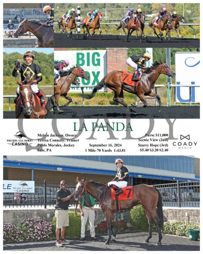 La Panda - 09-16-24 R02 Pid Presque Isle Downs