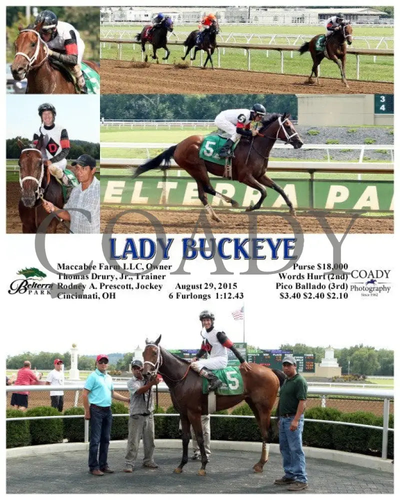 Lady Buckeye - 082915 Race 04 Btp Belterra Park