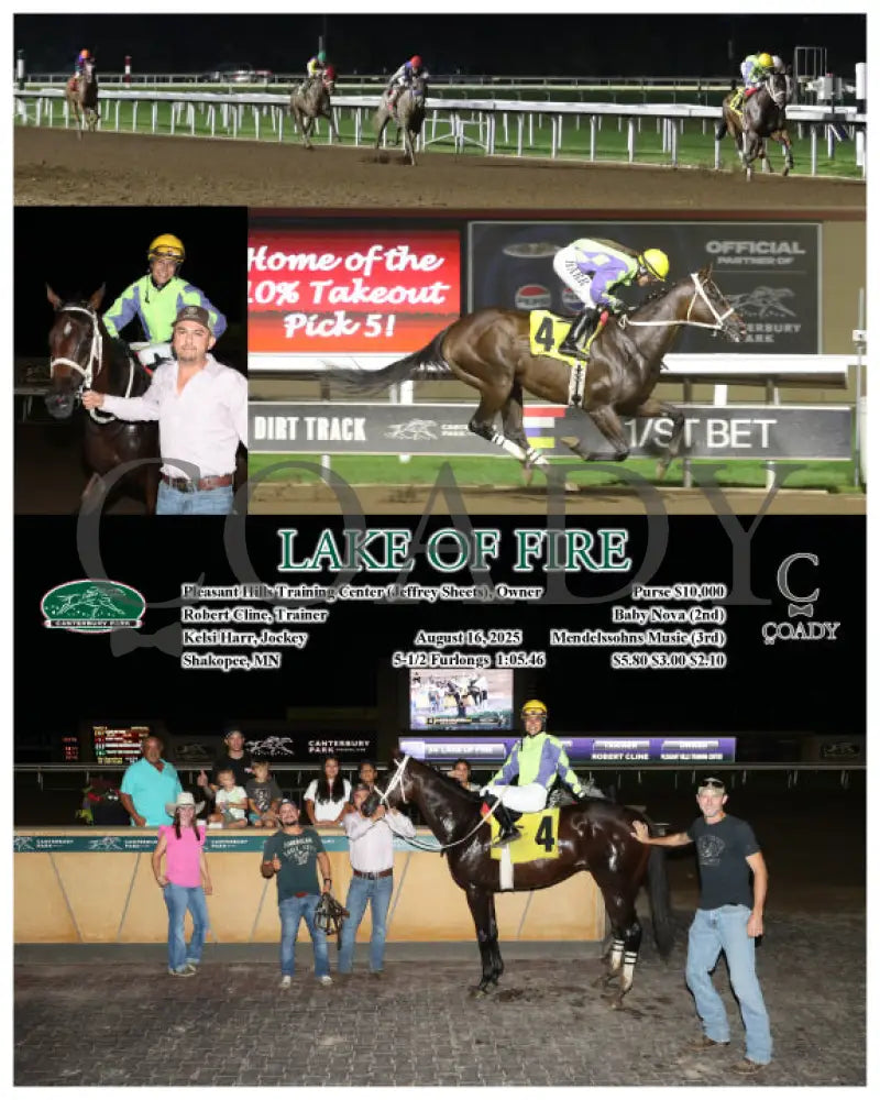 LAKE OF FIRE - 08-16-25 - R08 - CBY Canterbury Park