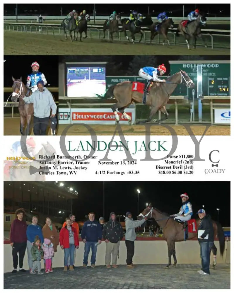 Landon Jack - 11-13-24 R02 Ct Hollywood Casino At Charles Town Races