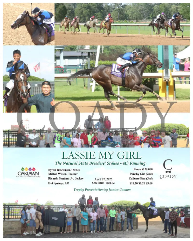 LASSIE MY GIRL - The Natural State Breeders’ Stakes - 04-27-25 - R09 - OP Oaklawn Park