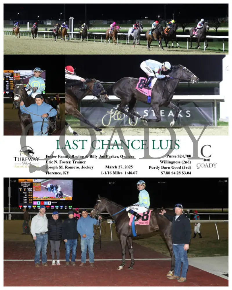 LAST CHANCE LUIS - 032725 - Race 08 - TP Indiana Downs