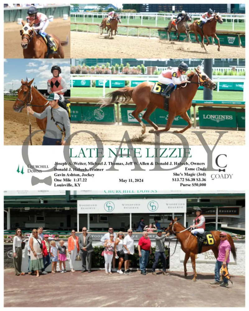 Late Nite Lizzie - 05-11-24 R02 Cd Churchill Downs