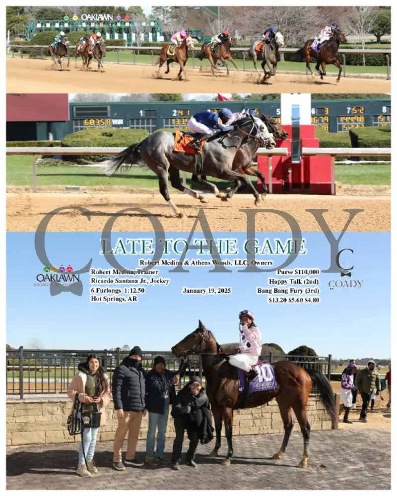 Late To The Game - 01-19-25 R03 Op Oaklawn Park