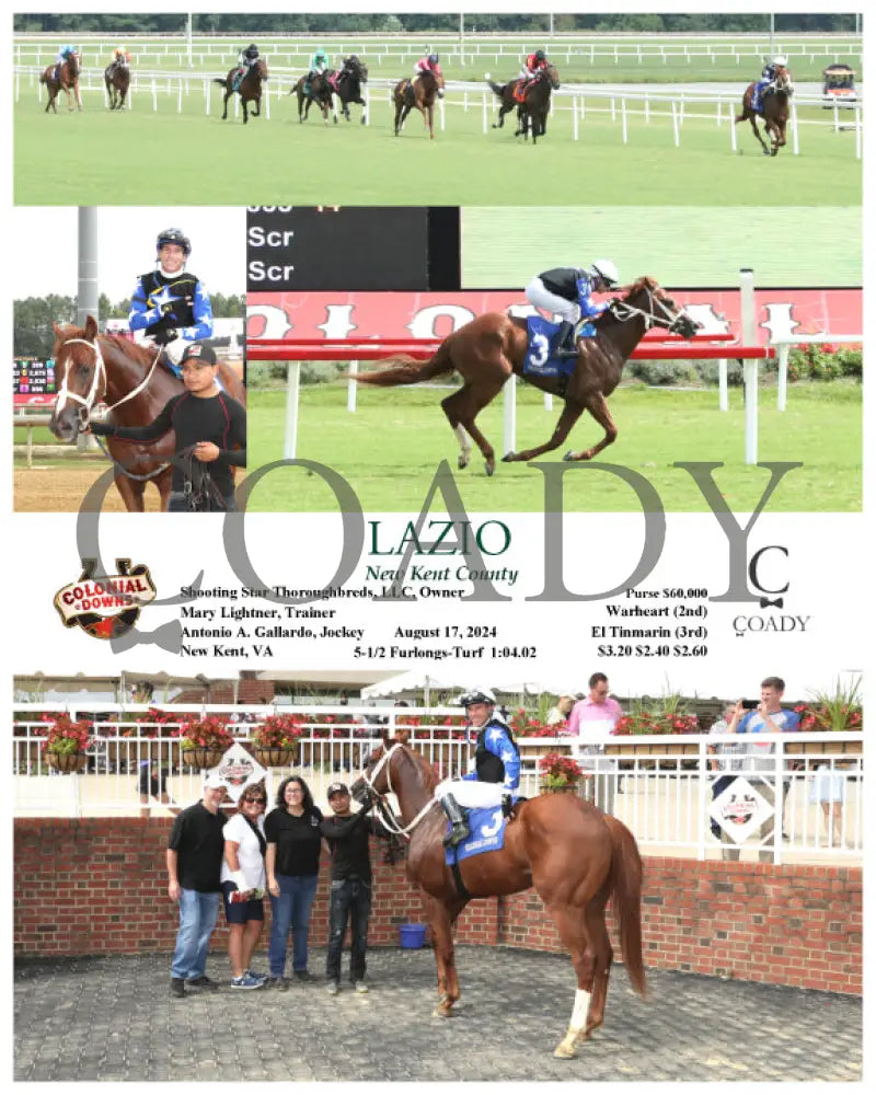 Lazio - New Kent County 08-17-24 R04 Cnl Colonial Downs