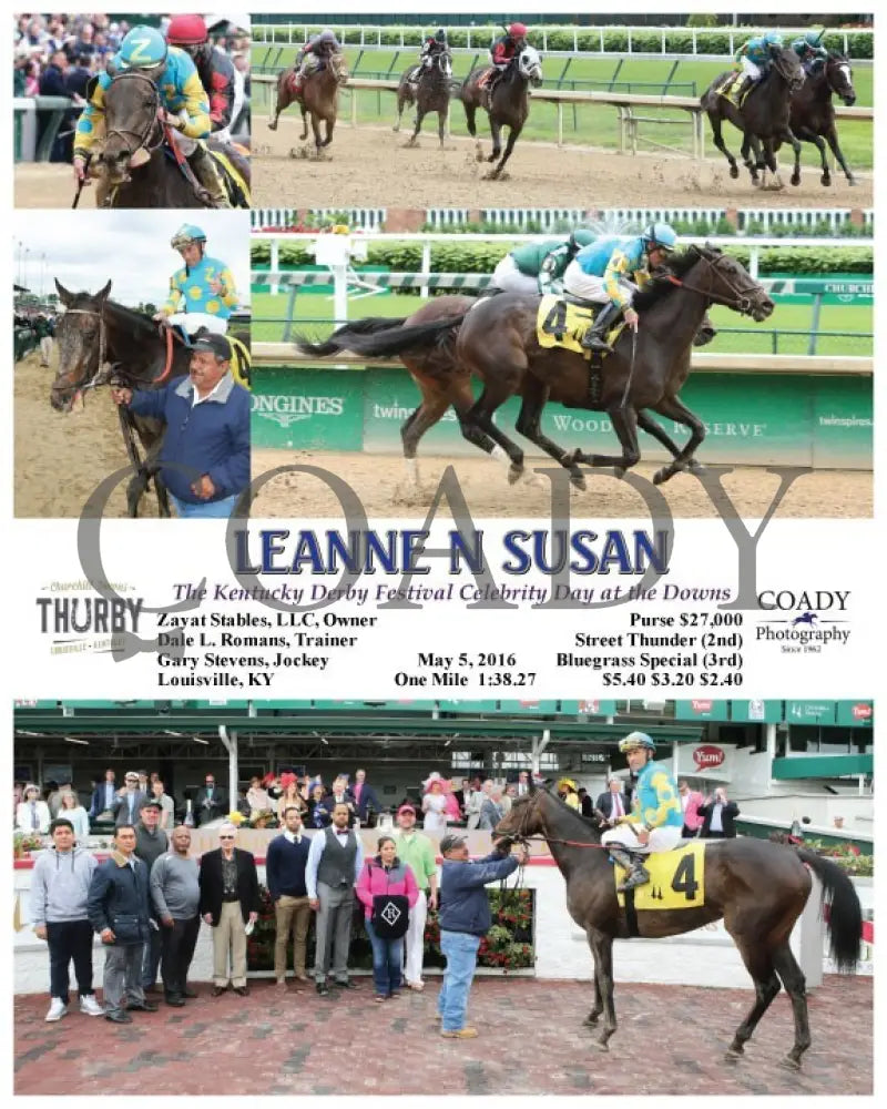 Leanne N Susan - 050516 Race 03 Cd Churchill Downs