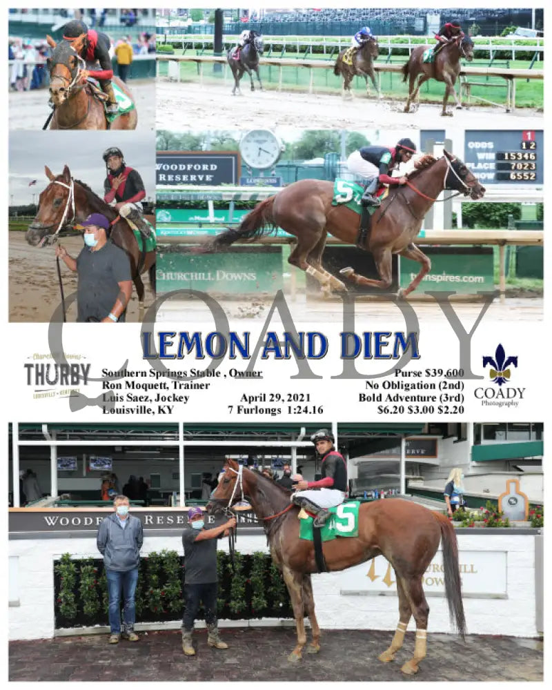 Lemon And Diem - 04-29-21 R11 Cd Churchill Downs