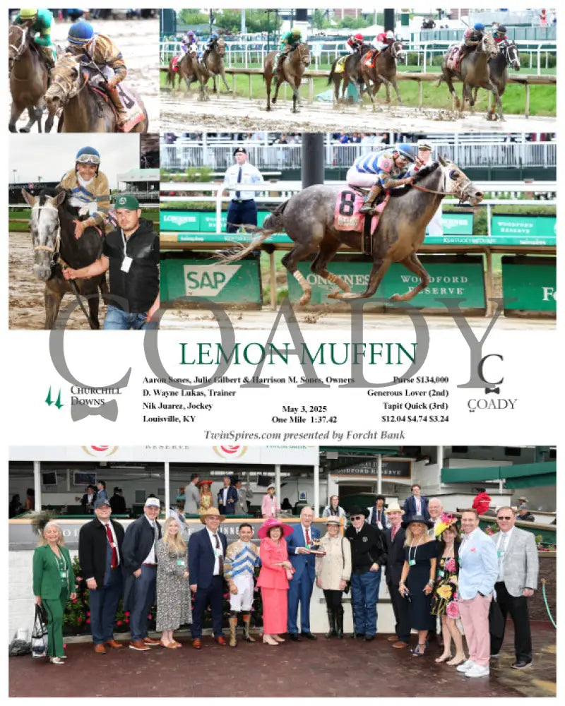 LEMON MUFFIN - 05-03-25 - R02 - CD - G Churchill Downs