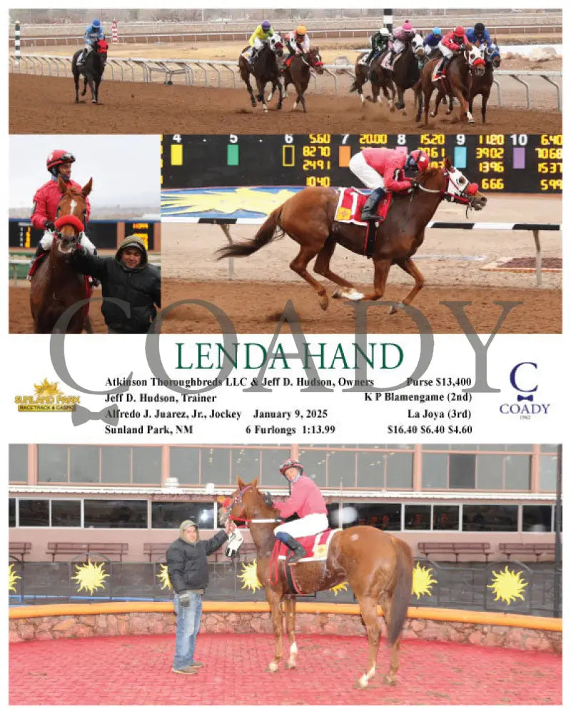 Lenda Hand - 01-09-25 R09 Sun Turfway Park