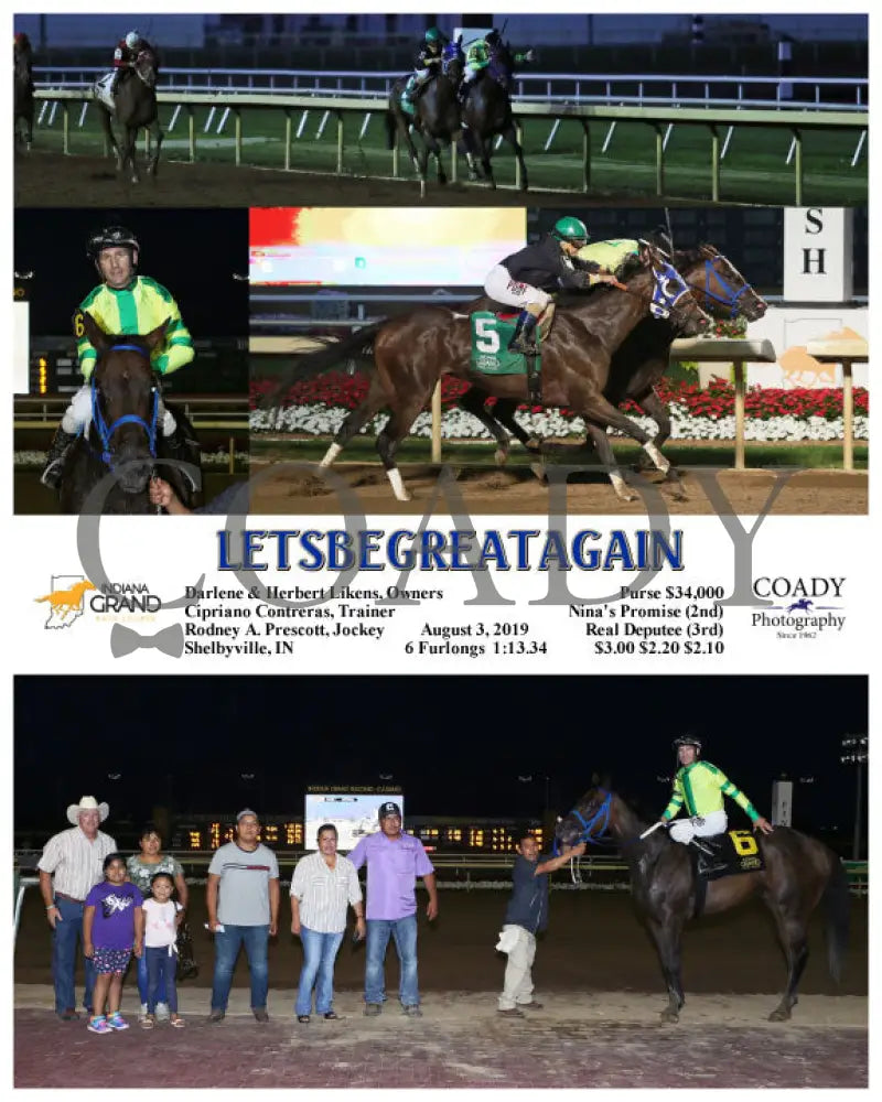 Letsbegreatagain - 080319 Race 07 Ind Indiana Grand
