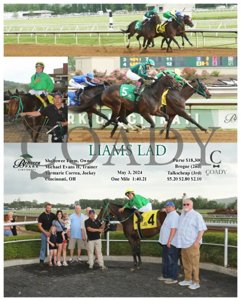 Liams Lad - 050324 Race 04 Btp Belterra Park