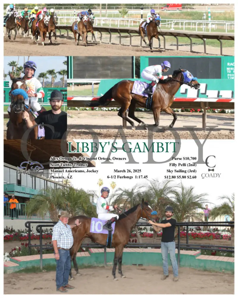 LIBBY’S GAMBIT - 03-26-25 - R09 - TUP Turf Paradise