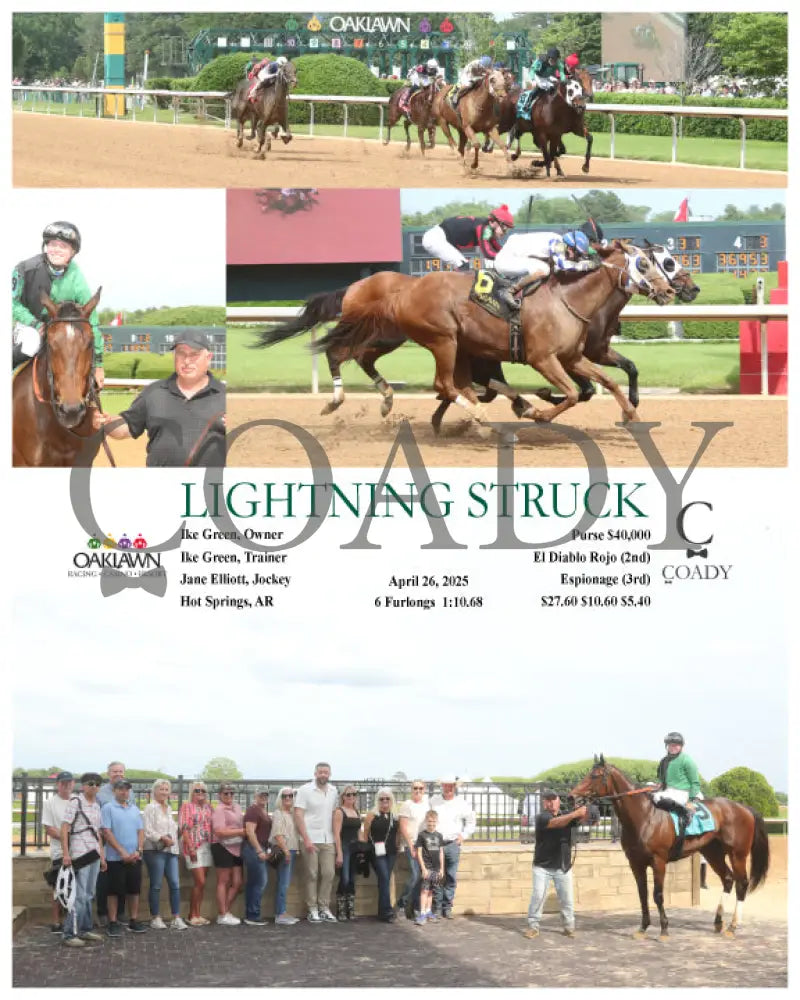 LIGHTNING STRUCK - 04-26-25 - R07 - OP Oaklawn Park
