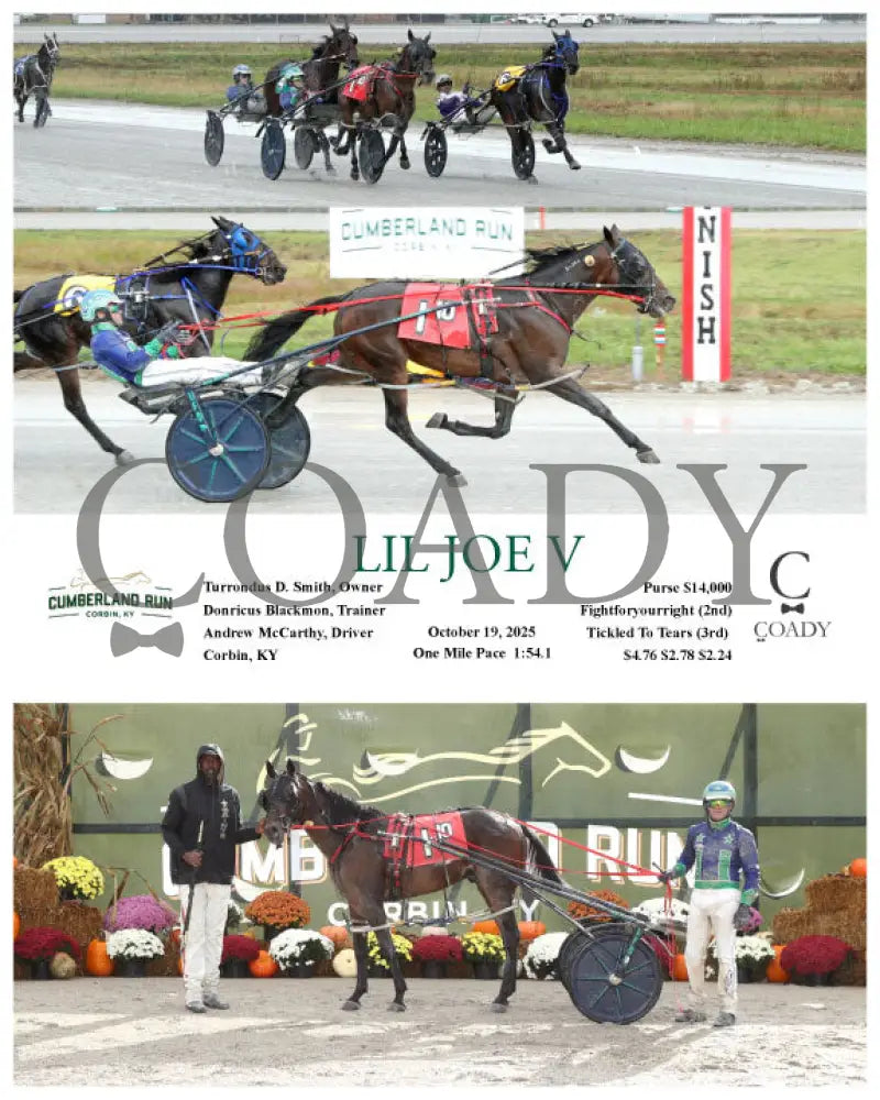 LIL JOE V - 10-19-25 - R10 - CMR Presque Isle Downs