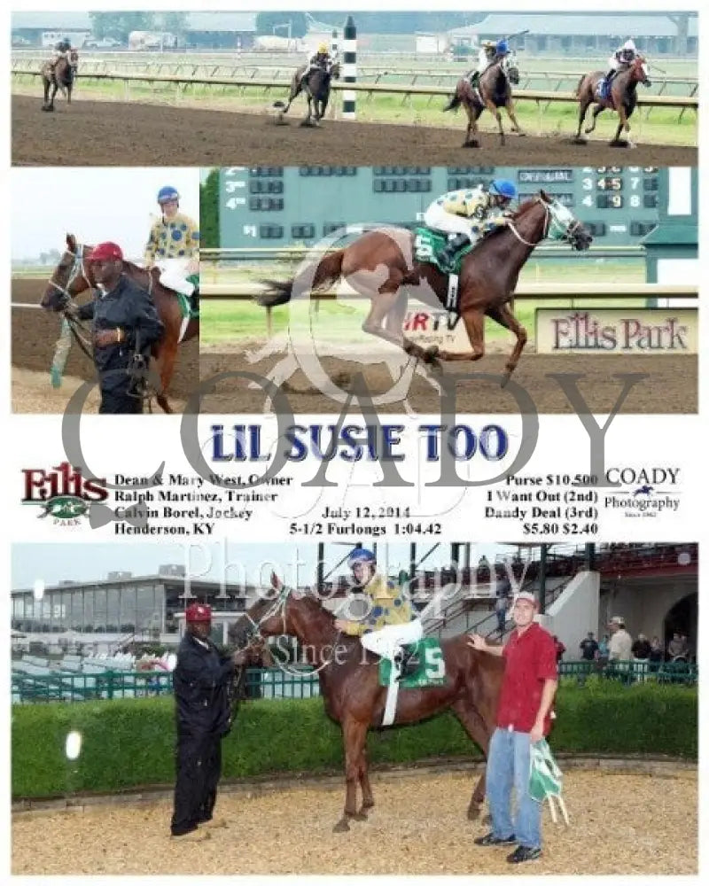 Lil Susie Too - 071214 Race 01 Elp Ellis Park