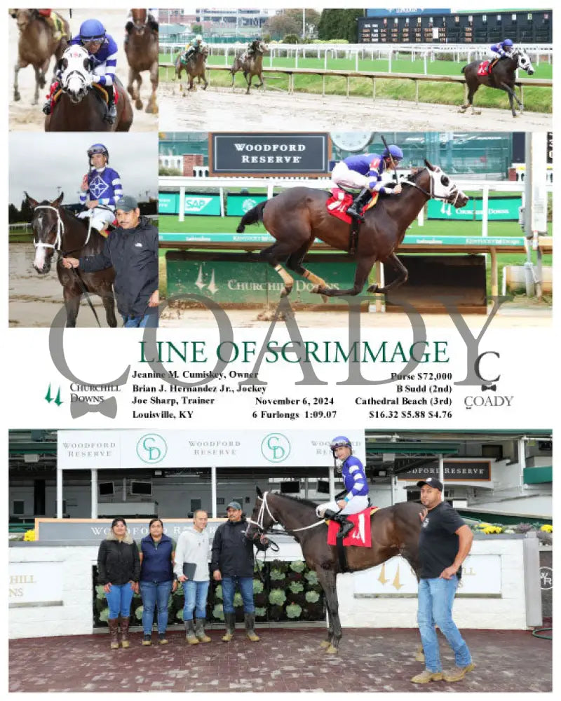 Line Of Scrimmage - 110624 Race 02 Cd Churchill Downs
