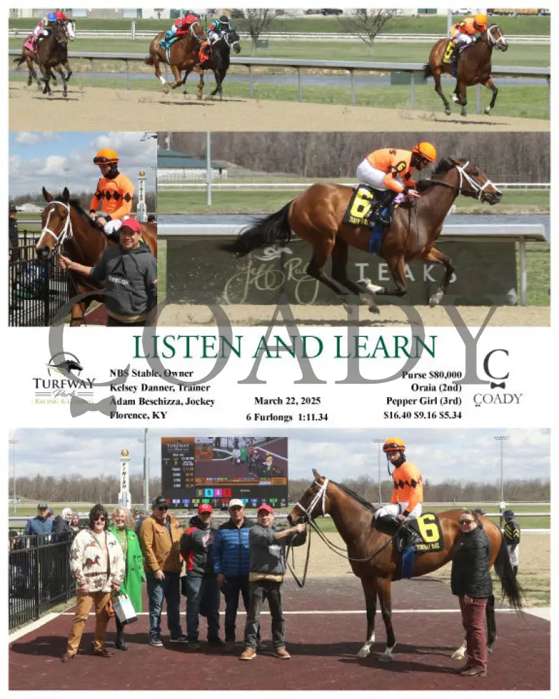 LISTEN AND LEARN - 032225 - Race 01 - TP Turfway Park
