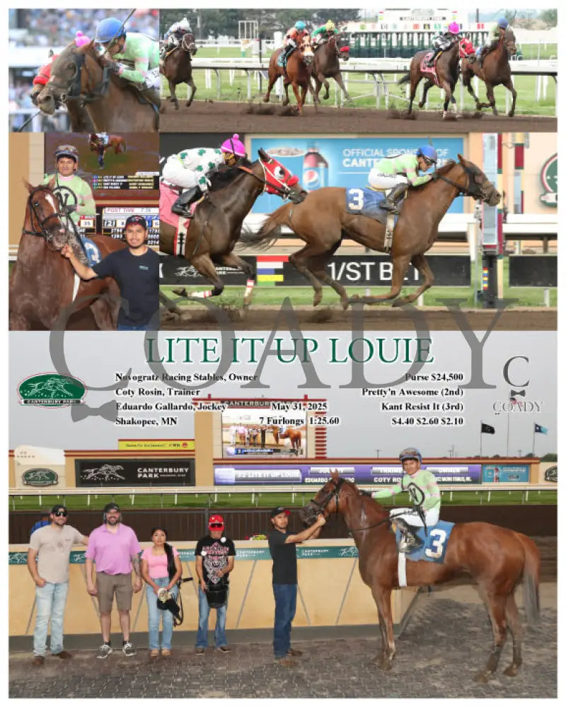 LITE IT UP LOUIE - 05-31-25 - R06 - CBY Canterbury Park