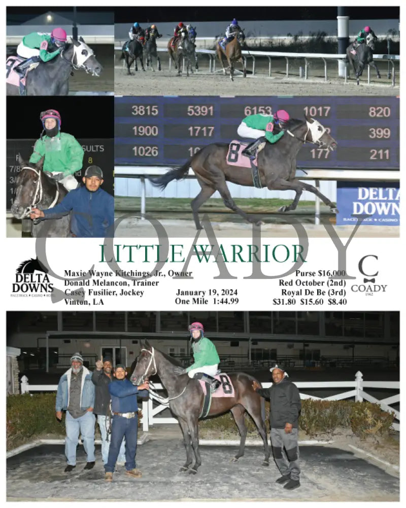 Little Warrior - 01-19-24 R09 Ded Delta Downs