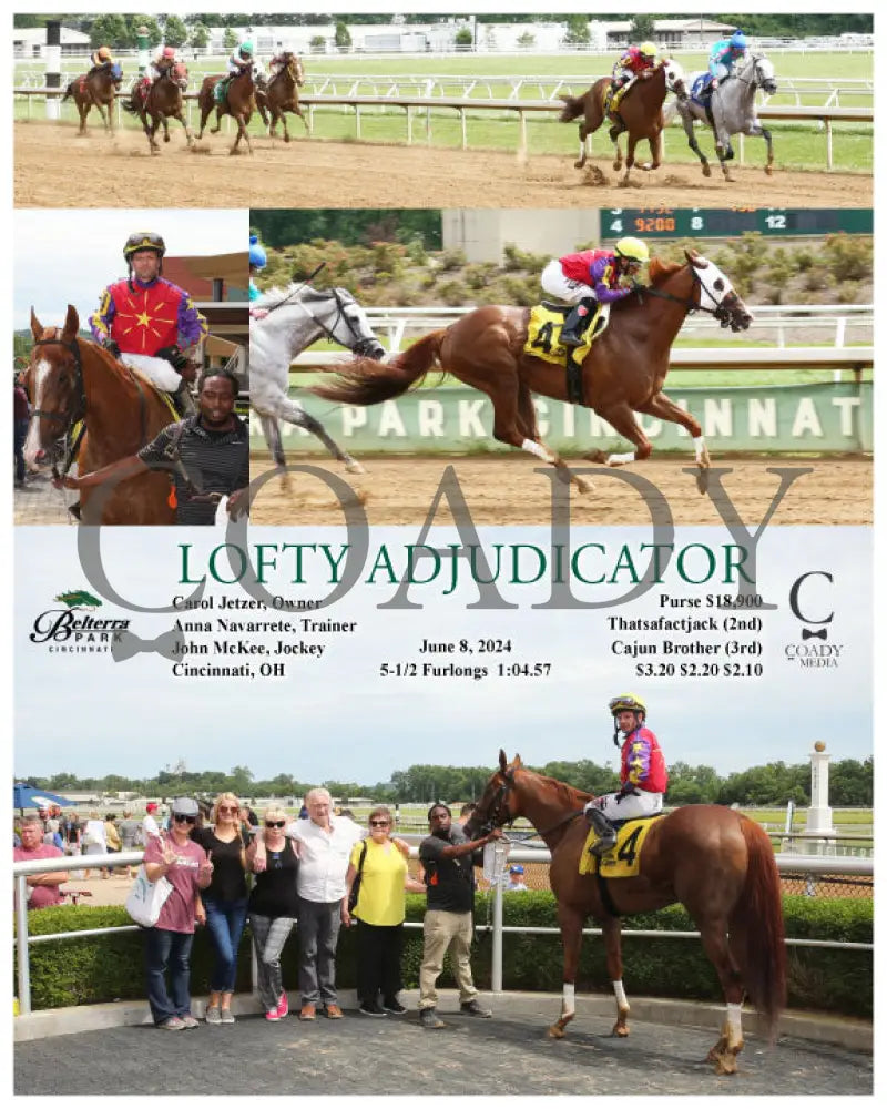 Lofty Adjudicator - 060824 Race 07 Btp Belterra Park