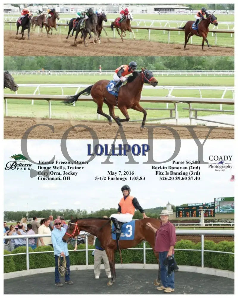 Lollipop - 050716 Race 08 Btp Belterra Park