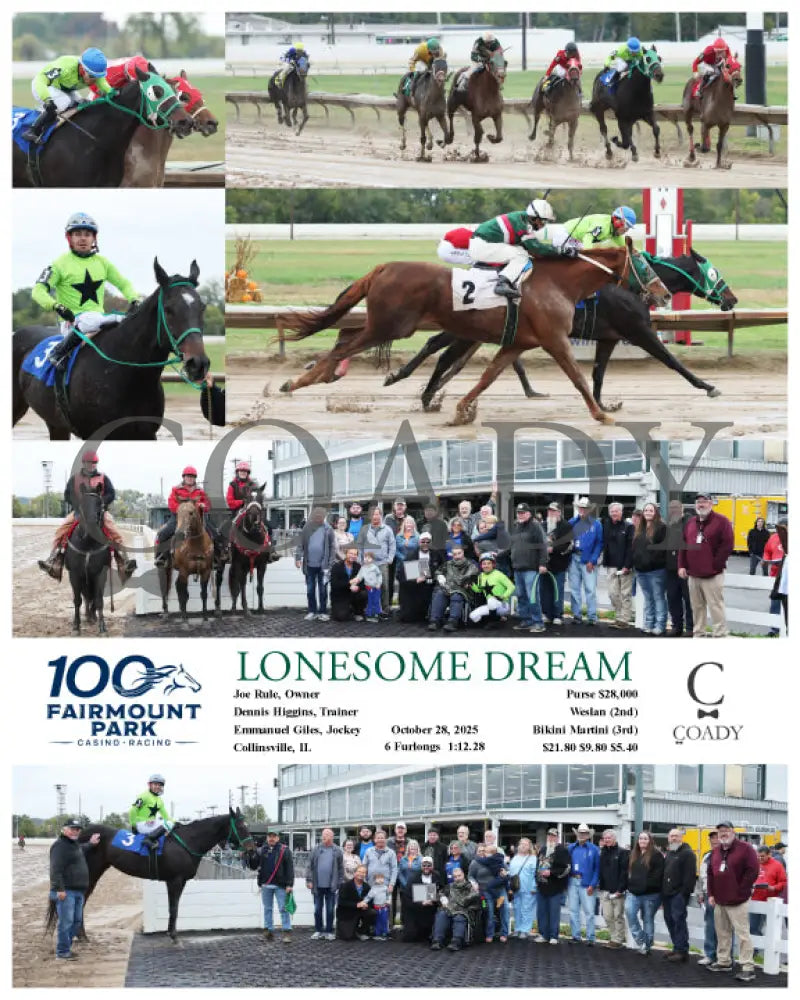 LONESOME DREAM - 10-28-25 - R03 - FP Fanduel Sportsbook Horse Racing