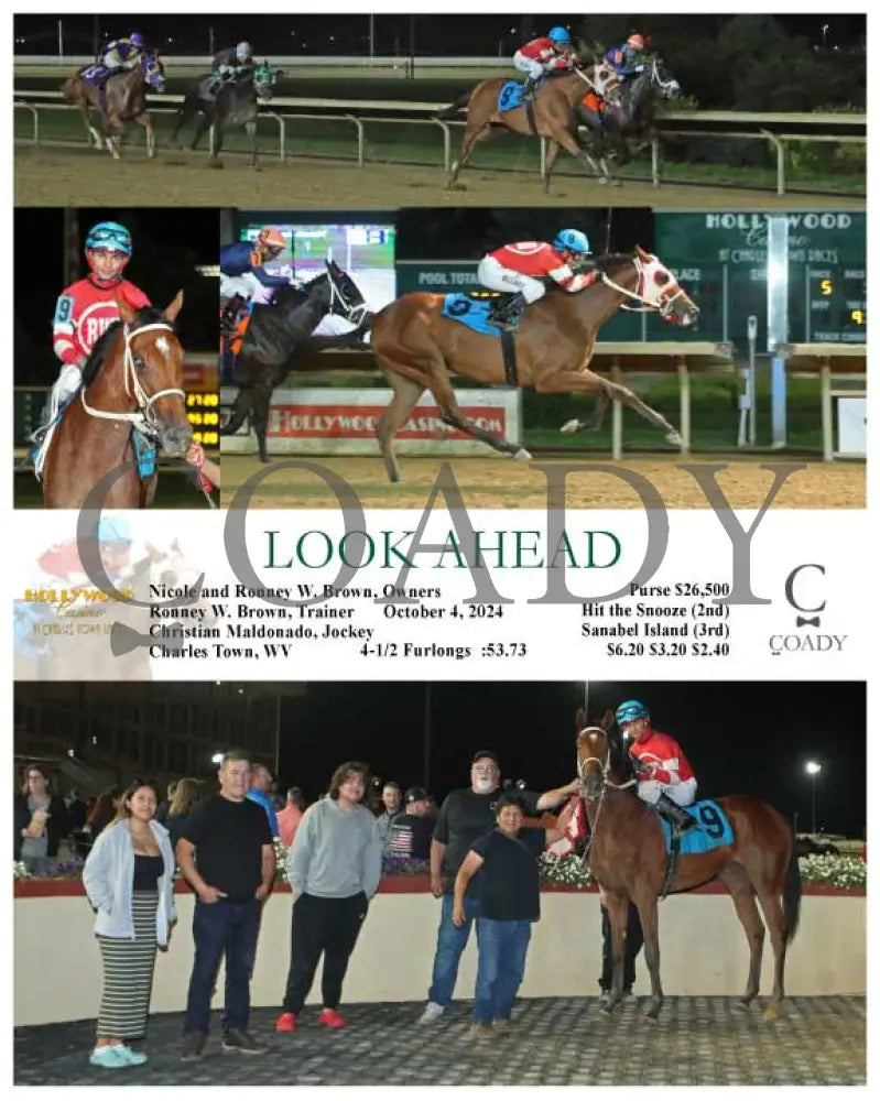 Look Ahead - 10-04-24 R05 Ct Hollywood Casino At Charles Town Races