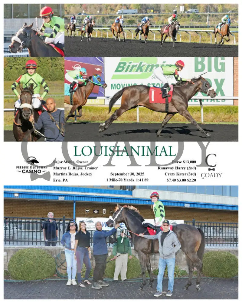 LOUISIANIMAL - 09-30-25 - R04 - PID Presque Isle Downs
