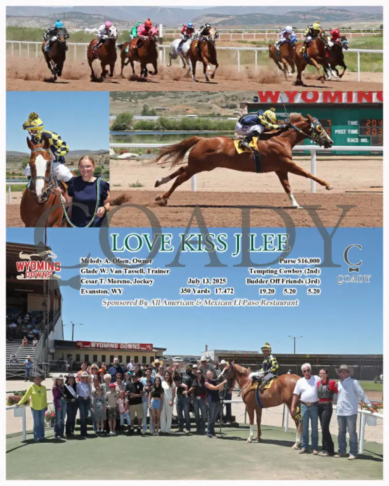 LOVE KISS J LEE - 07-13-25 - R03 - WYO Wyoming Downs