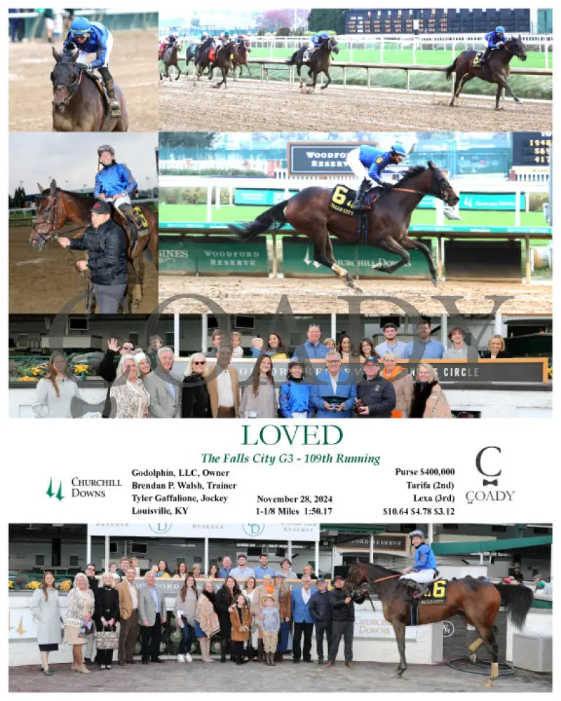 Loved - The Falls City G3 109Th Running 11-28-24 R09 Cd Churchill Downs