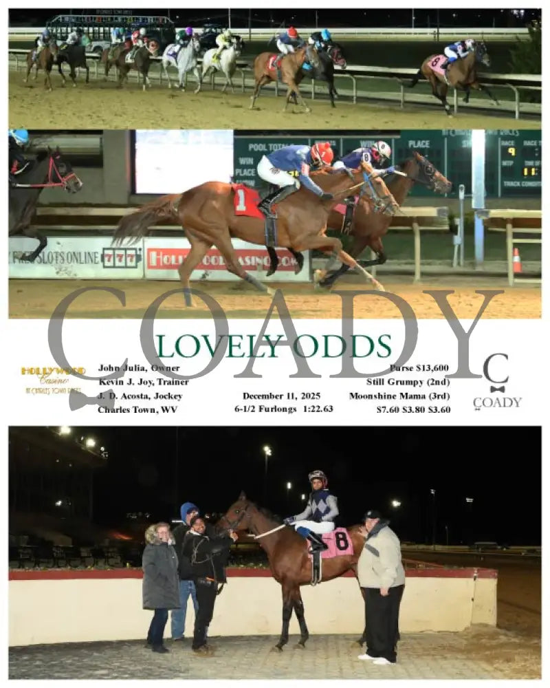 LOVELY ODDS - 12-11-25 - R09 - CT Hollywood Casino at Charles Town Races