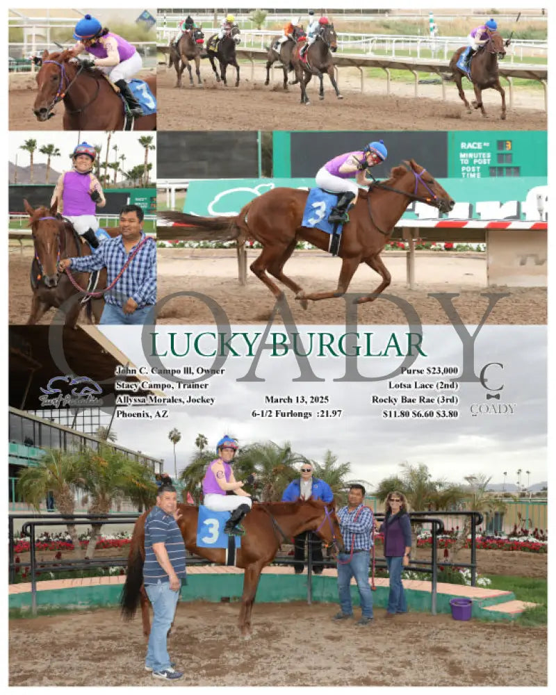 LUCKY BURGLAR - 03-13-25 - R03 - TUP Turf Paradise